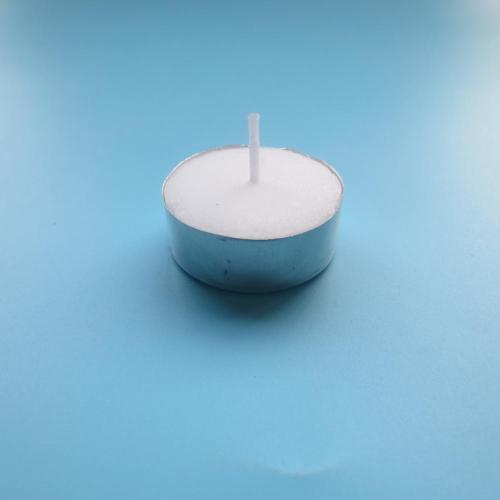 Pure wax10g white unscented tea light candle