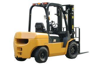 Factory Long Wheelbase Diesel Forklift Truck , 3.5 Ton Load