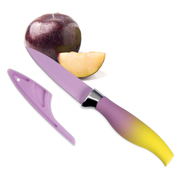 Couteau d'assurance de 3,5 pouces personnalisé avec poignée en métal de 5 pouces - Couteau de cuisine en acier inoxydable pour supermall