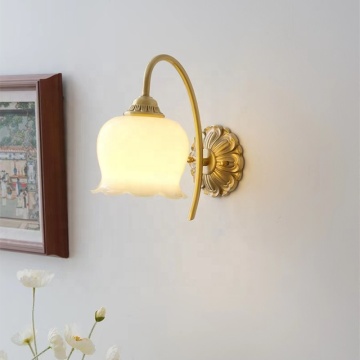Copper Headboard Wall Lamp for Hotel Dining Room and Bedroom