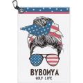 China Custom personalised Magnet Waffle Sublimation golf towel Factory