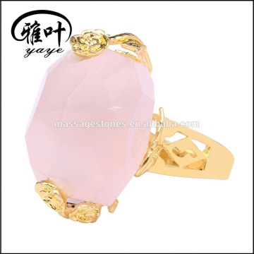 Wholesale Heart Shaped Gemstones Rings/Gemstones Facted Cabochons Rings