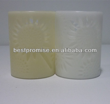 Hollowed out pattern LED candle with high quality