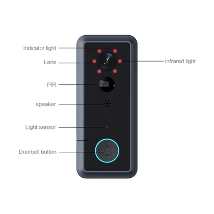Night Vision Wireless With Camera Villa Intercom Doorbell