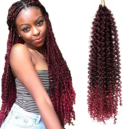 Alileader New Design 5 Color Passion Twist Crochet Hair Braid Ombre Color Passion Twist Braids