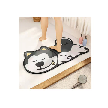 Wholesale Anti-Slip Cute Cartoon Absorbent Bath Mats and Diatom Mud Floor Mats for Bathroom