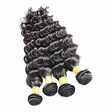 Grade AAAAA Peruvian Virgin Deep Wave Hair Weaves, OEM and Sample Orders Welcomed