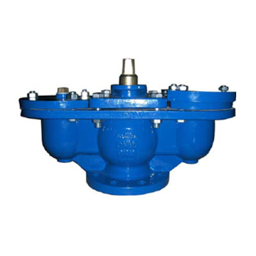 double orifice air valve with integrated isolating hydraulic valve