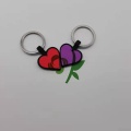 Tag de mascotas de forma de corazón reutilizable personalizada