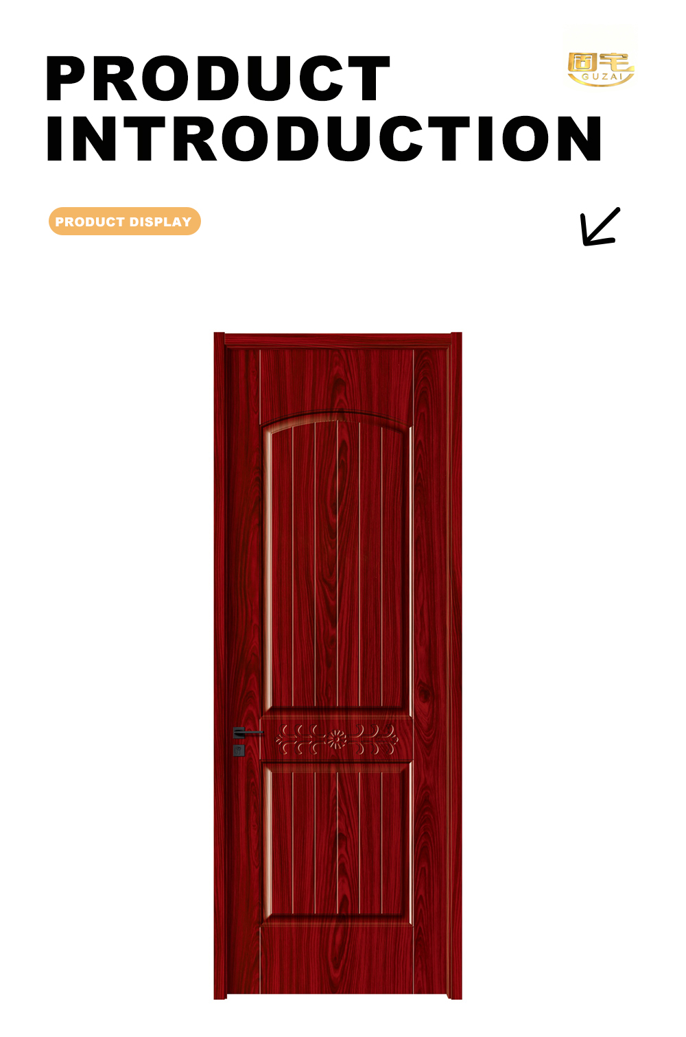 TC8023 Red Walnut Room Door X