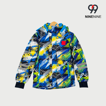 Chaqueta de esquí estilo Graffiti Arrow para niños