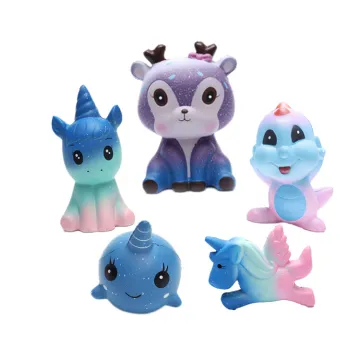 2019 Trending Galaxy Series Stress Toy - Jumbo Slow Rising Cartoon Panda Penguin Cat Cup PU Toys