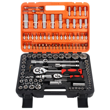 108-Piece Mechanics Tools Kit with Socket Wrench Set and Drive Extensions