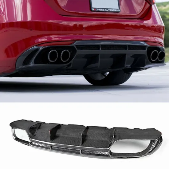 Carbon Fiber Rear Bumper Diffuser Spoiler for ALFA ROMEO Giulia 2017-2018