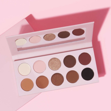 Brown Vegan Pink Eyeshadow Palette - Private Label Nude Matte Eyeshadow Palette