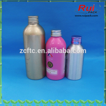 Personal care aluminum bottles with aluminum lids,100m,200ml colored aluminum bottle wholesale