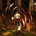 Swivel LED Lighting Glass Ball Wind Spinner