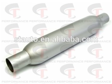 Exhaust Glass Pack Muffler With Nipples