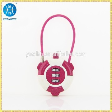 New design code padlock cable luggage combination lock