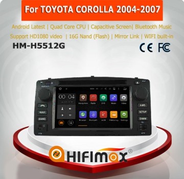 Hifimax Android 5.1 car multimedia system for toyota corolla car dvd gps 2004-2007 with wifi Mirro-link & Airplay DAB radio