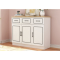 White Wooden Display Storage Cabinets