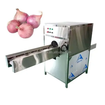 Onion Root Cutting and Peeling Machine