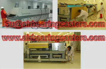 Air caster rigging systems description