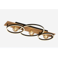 LED Circle Ring Flush Mount Glass Ceiling Light