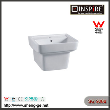 SG 9206 china suppliers bathroom ceramic wall hung basin with high quality