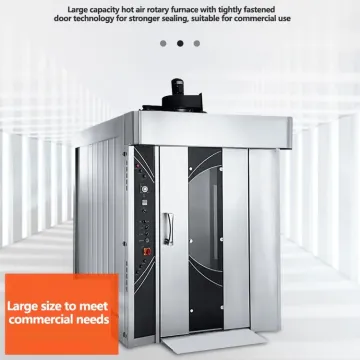 Industrial Gas Diesel Electric Rotary Oven Price Commercial Bakery Sale Bread Baking Machine 32 Trays Rack Rotary Oven