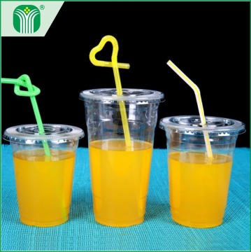 custom printed 12oz disposable PET plastic drinking cup