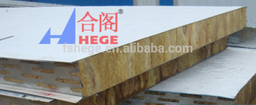 Tongue-and-groove rock wool sandwich panel