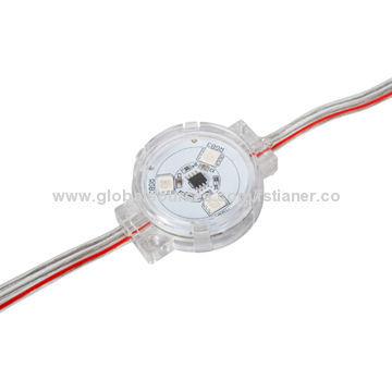 30mm 6pcs SMD5050 DMX RGB LED pixel, 0.72W, 12V DC with CE and RoHS approvals