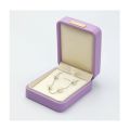 Mikrofaser -PU -Lederquadrat aus Diamond Schmuckschatulle