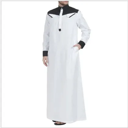 Wholesale Islamic Muslim Clothing: 2024 Latest Ethnic Thobe for Men