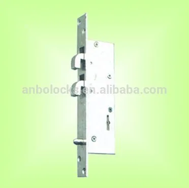 nickel plated zmak hook bolt door lock with one rod
