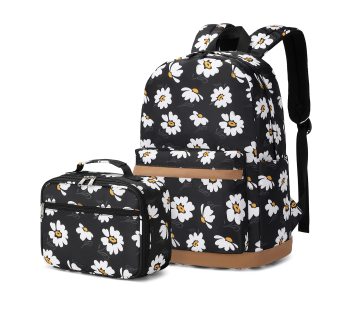 3Pcs Prints Backpack Bookbag Set for Primary School Students (With Lunch Box) - Girls & Boys