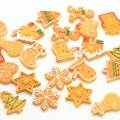 Various Style Cookies Snowflake Tree Socks Shaped Resin Beads Party decor Christmas Tree Ornaments Cabochon Spacer