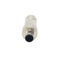 M12 male shielded plug connector straight 8pin connector