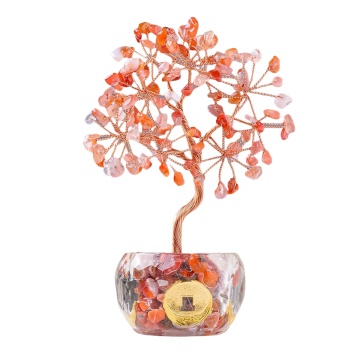 RAW CARNELIAN RAW 석재 구리 럭키와 삶의 생명 골드 동전 암살 기반 가정 장식