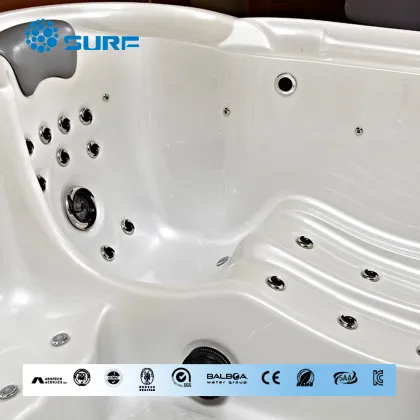 Hot sale luxury family use USA Balboa control system outdoor aqua massage aqua massage spa