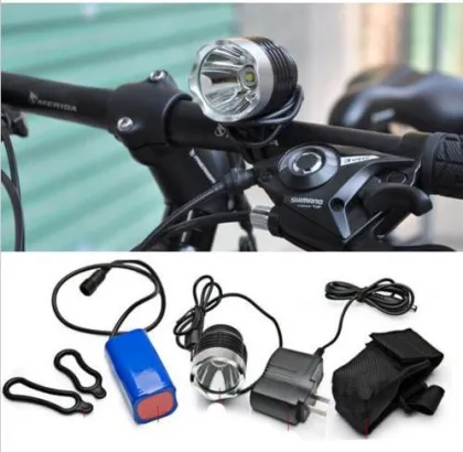 High power CREE LED rechargeable bike headlights