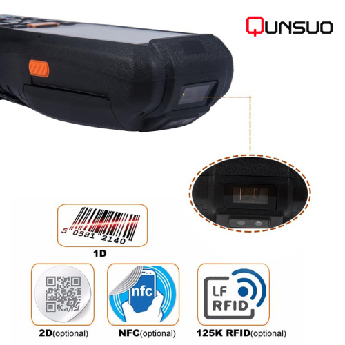 4inch pda android device with printer