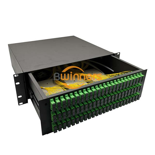 Caja de panel de conexión de fibra 3U 144 fibras