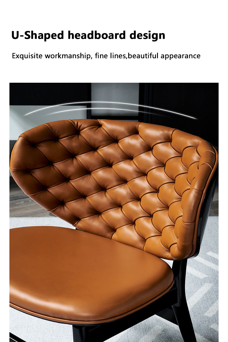 luxury leather dining chairs