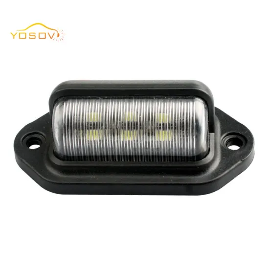 Yosovlamp 6LED High Brightness Truck License Plate Light - Universal Tail or Side Lights for 12-24V Vehicles