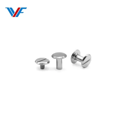 Double Caps Metal Rivet Hardware Accessory for Stationery