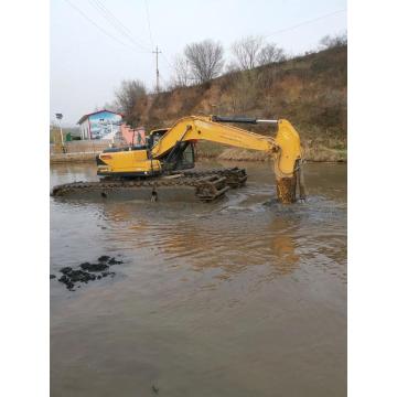 Excavadora anfibia acuática para uso terrestre y acuático