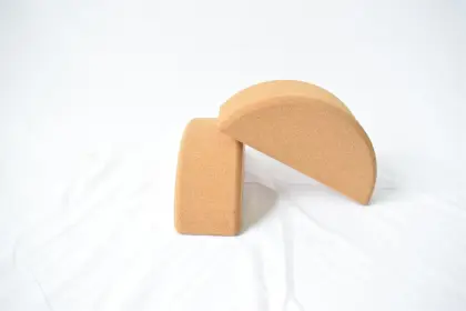 Semicircle Cork Yoga Blocks Body Building