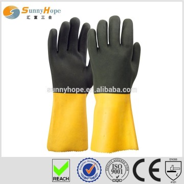 Sunnyhope PVC sandy finish pvc safety glove